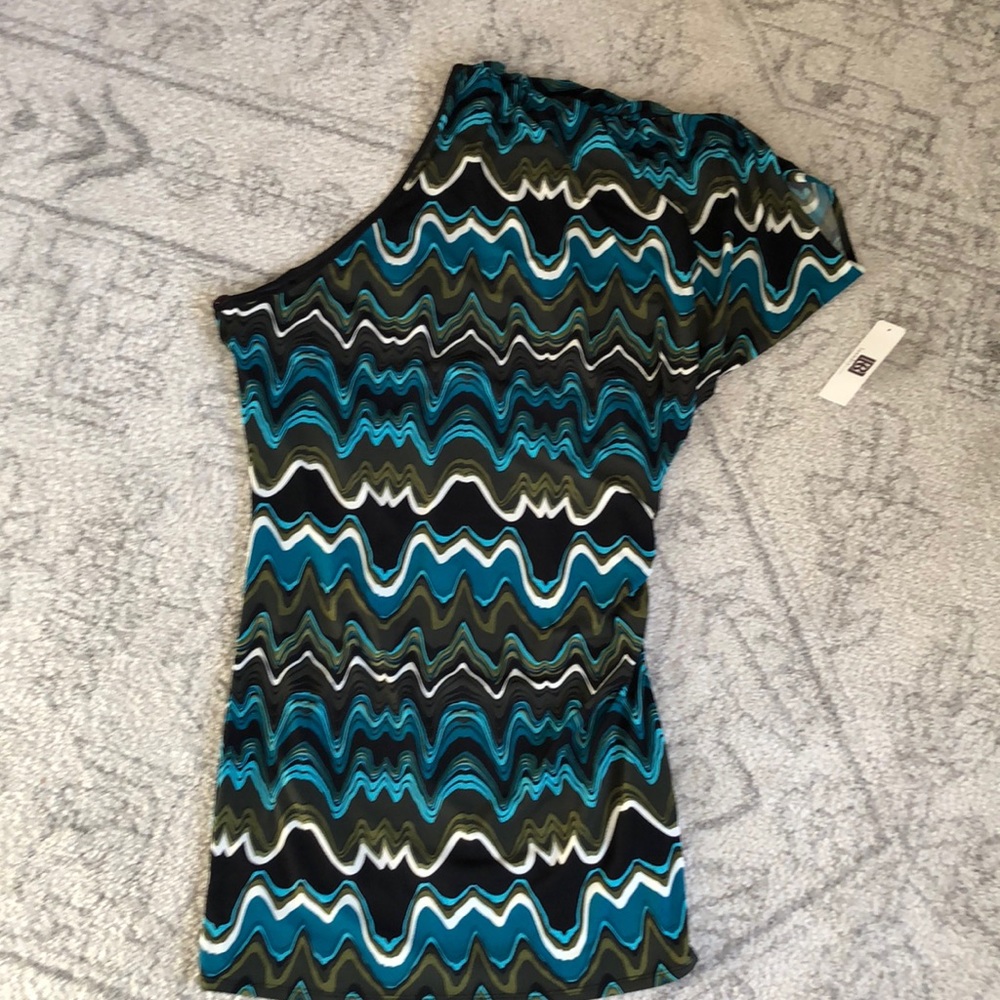Laundry By Design One Sleeve Mini-Dress